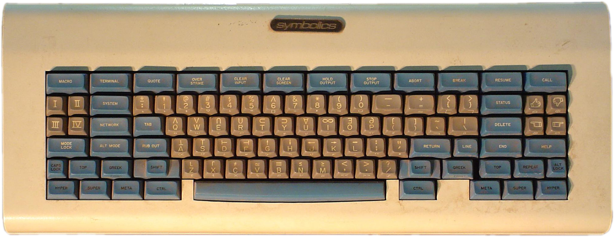 Space-cadet keyboard